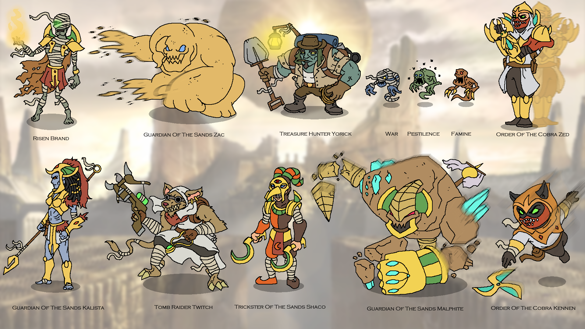Shurima Skin Ideas By Newhound On Deviantart
