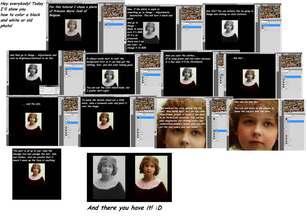 How to color a black and white photo by mlpfan1982 How to color a black and white photo by mlpfan1982