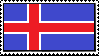 Icelandic flag stamp