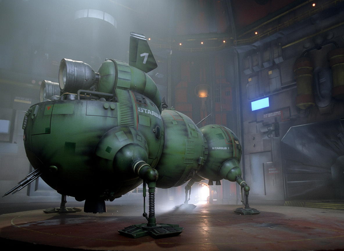 Starbug Midsection Starbug in the landing bay by BoysFromRedDwarf on DeviantArt