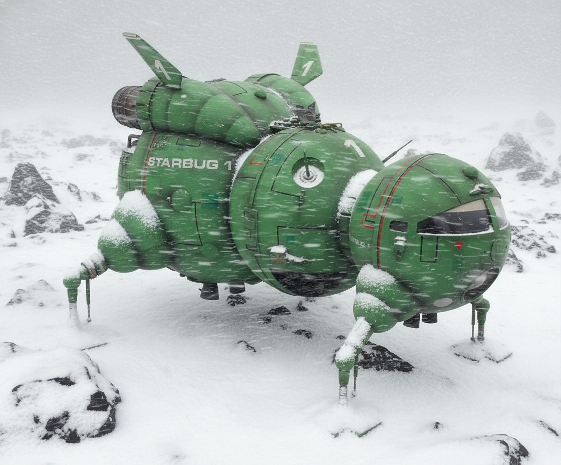 Starbug Flying Starbug in snow by BoysFromRedDwarf on DeviantArt