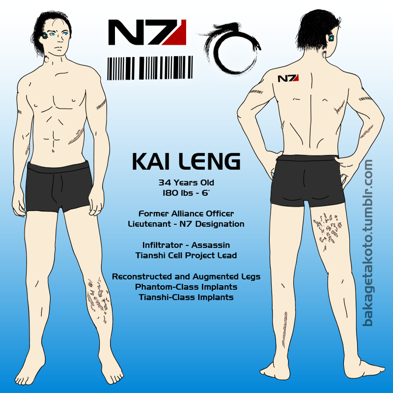 Kai Leng Character Reference Sheet