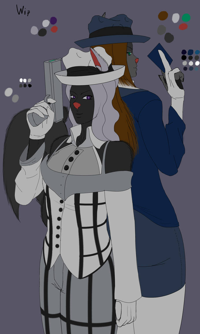Alexcia and Pandora 2018 wip by Kyanbu