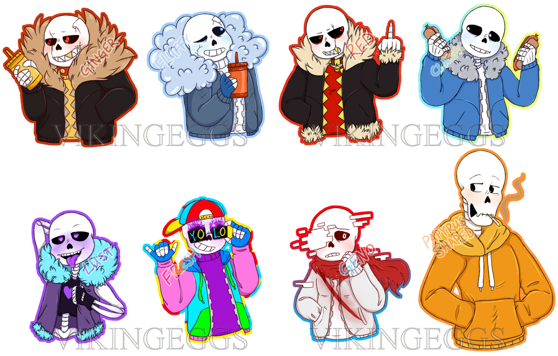 Ink Sans Stickers for Sale