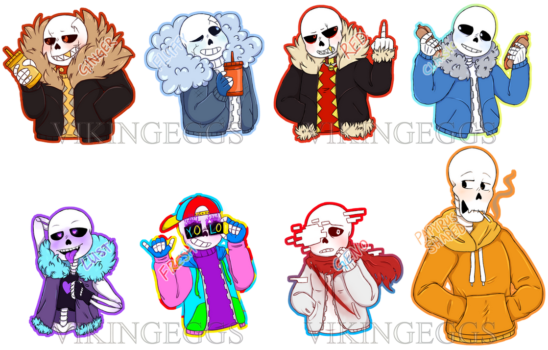Sans-sational Stickers by Viking3ggs on DeviantArt