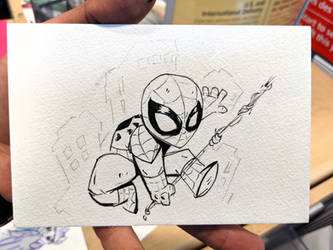 Spiderman Postcard Sketch