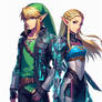 Cyberpunk Zelda and Link