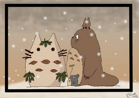 Totoro Fanart:- Snowing