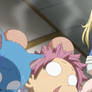 Fairy Tail FS - Lucy punches Natsu and Happy 