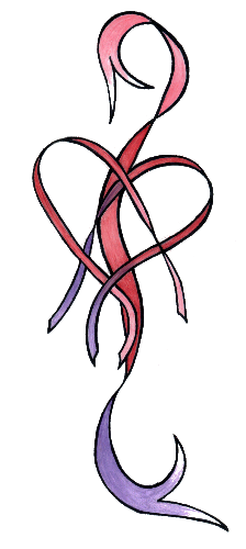 ribbon tattoo