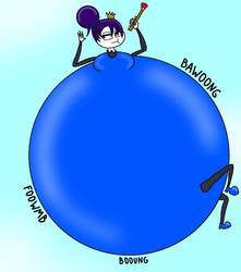 Miss Bluebell, the balloon queen