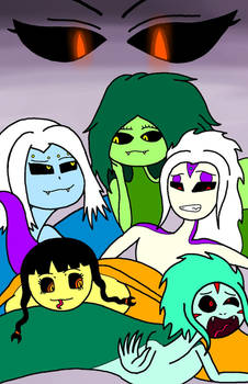 The giant snake girls
