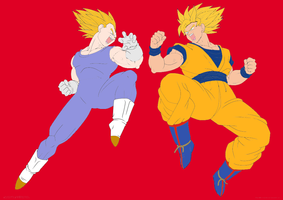 Goku and Vegeta