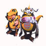 Digimon - Fan art - Gabumon and Agumon