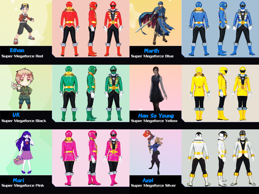 Smash Power Rangers Smash Bros Rangers Super Megaforce by AnimeArtist154ever on DeviantArt