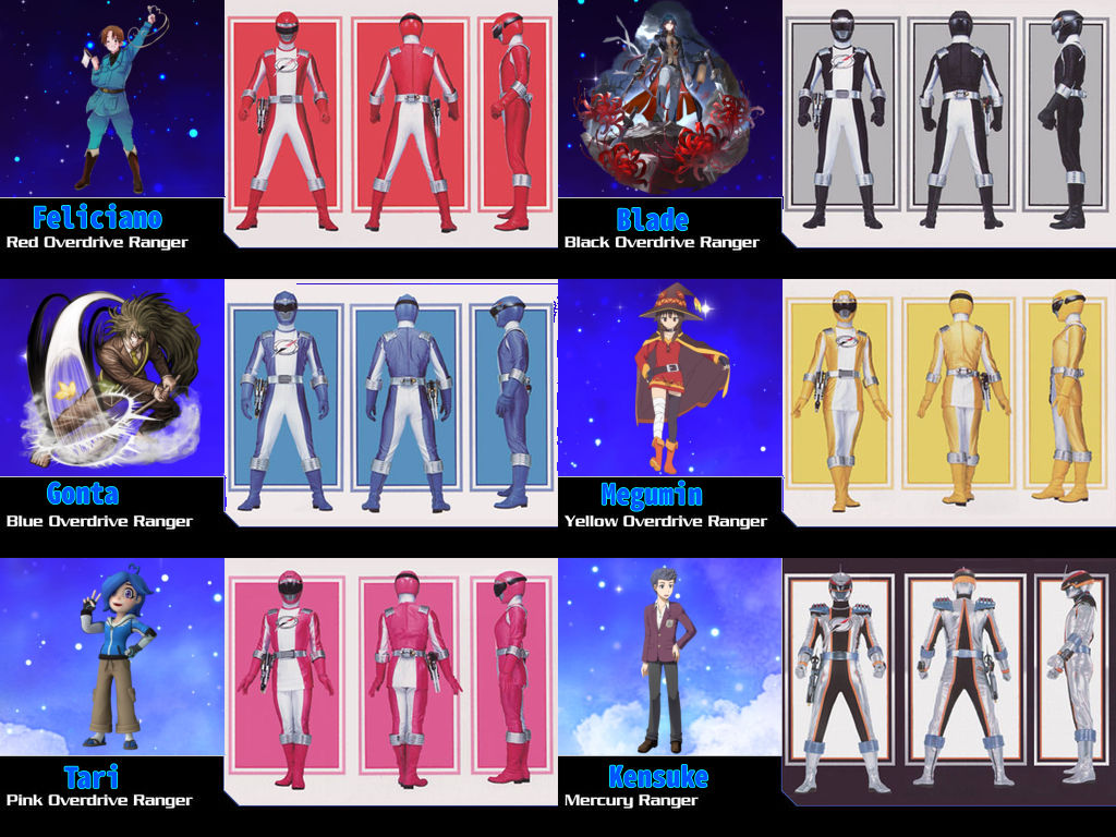 Anime Rangers Overdrive by AnimeArtist154ever on DeviantArt
