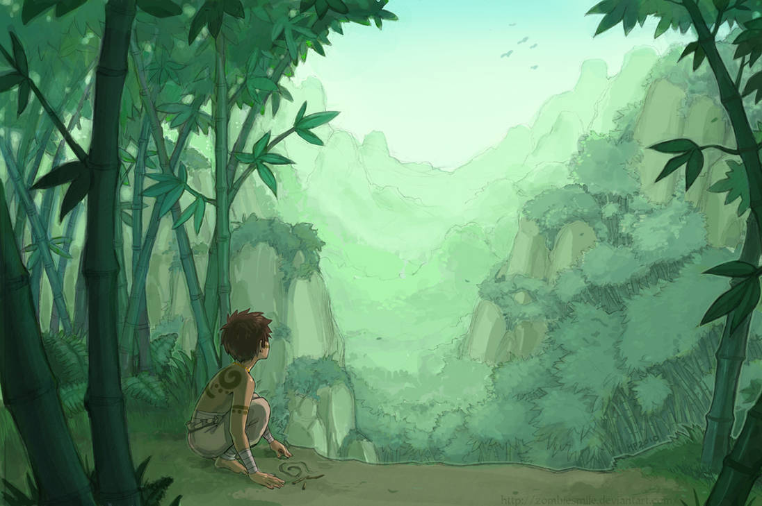 Bamboo forest by Zombiesmile