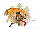 Tiger Warrior by Zombiesmile