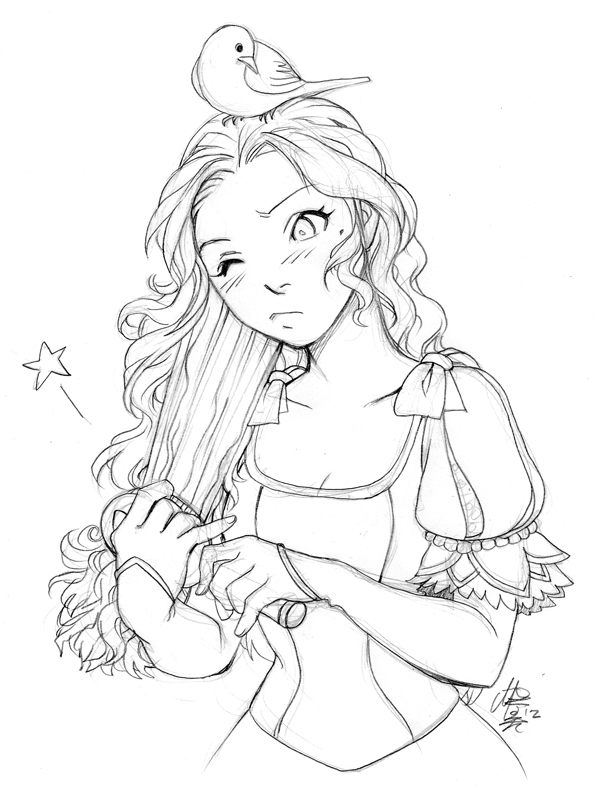 Brushing her hair by mikiko-art on DeviantArt Brushing her hair by mikiko-art on DeviantArt