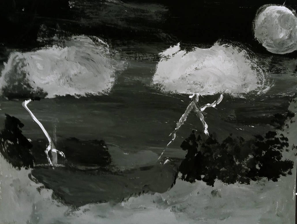 Mvs9966 Black and White Lightning Night Moon by MVS9966 on DeviantArt
