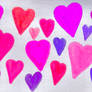 Neon Valentines Hearts