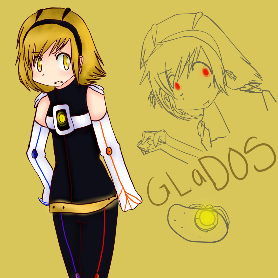 GLaDOS plus Blonde equals