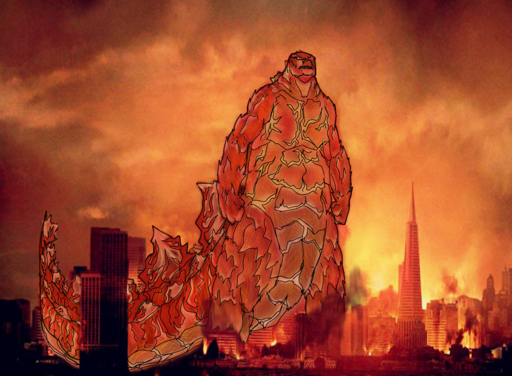 Godzilla Firework Burning Godzilla by TheAfterGod-9909 on DeviantArt