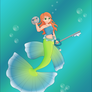 Kara as a Mermaid - Kingdom Hearts fanart