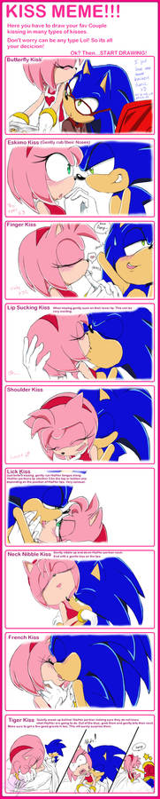 Sonic and Amy Kiss Meme
