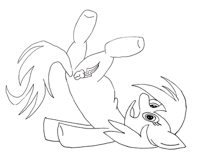 RainbowDash LineArt