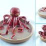 polymer clay  and resin octopus