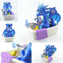 blue dragon - bath time