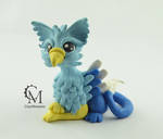 Blue Griffin Figurine