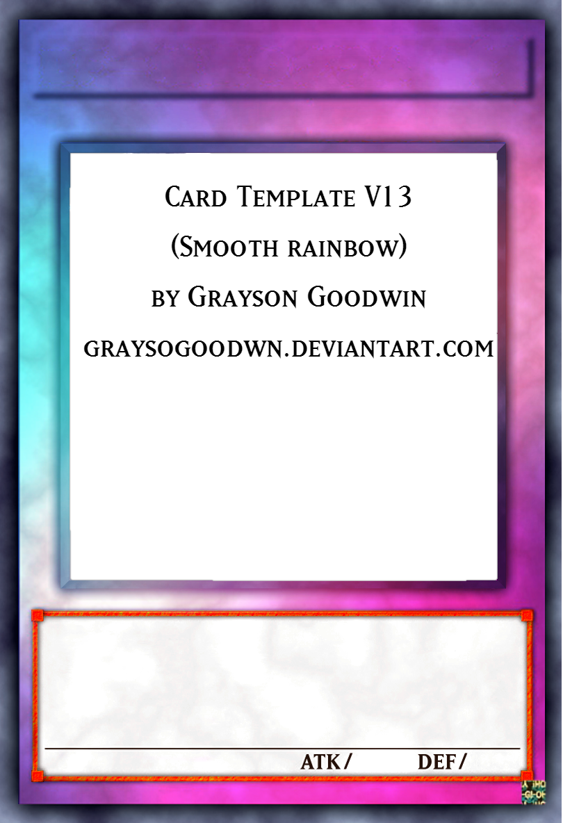 Yu-Gi-Oh! Card Template V24 (Smooth Rainbow) by GraysonGoodwin on In Yugioh Card Template