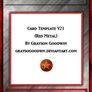 Yu-Gi-Oh Red Metal Layout Template