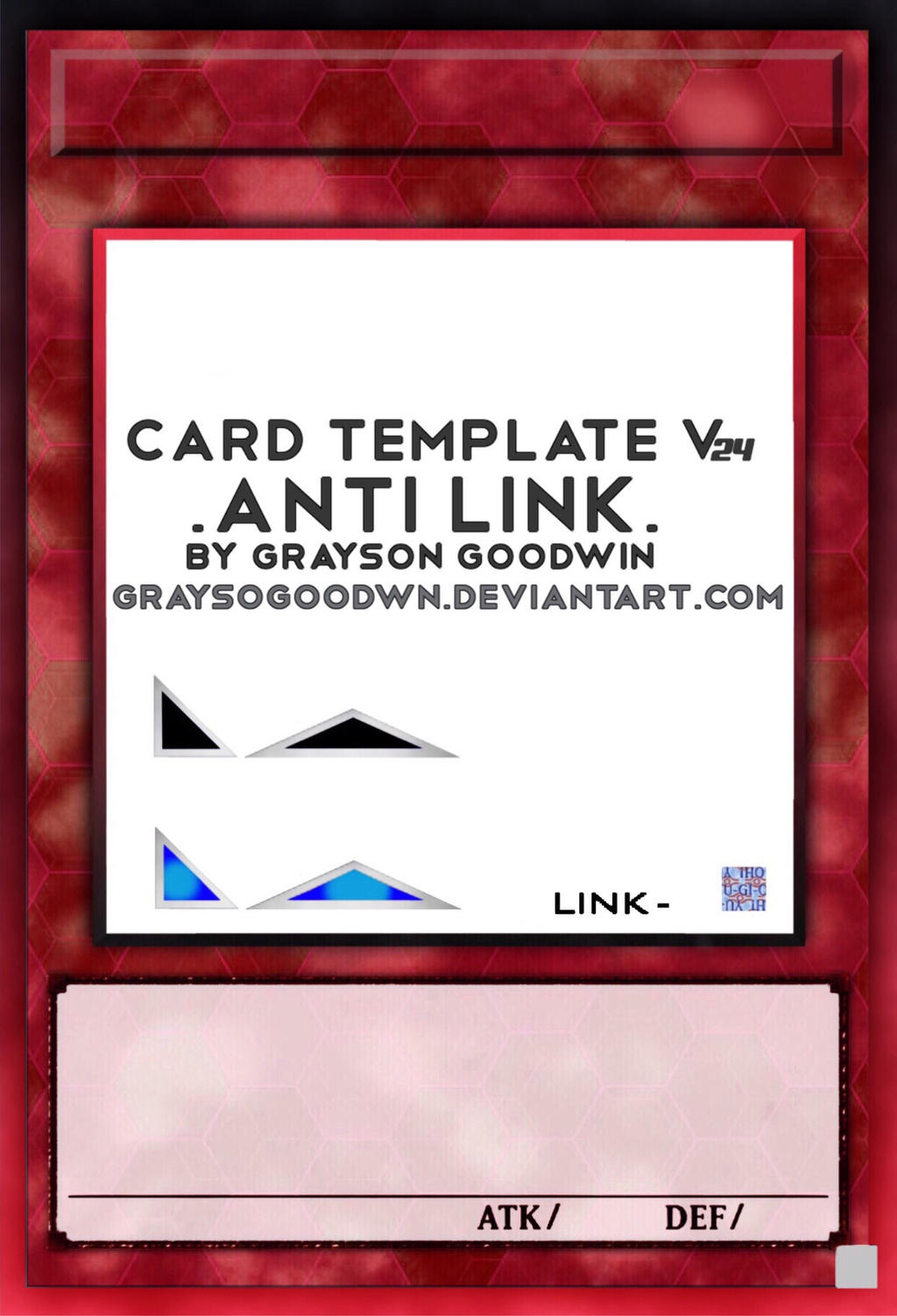 Yugioh Anti Link Card Template Blank by GraysonGoodwin on DeviantArt