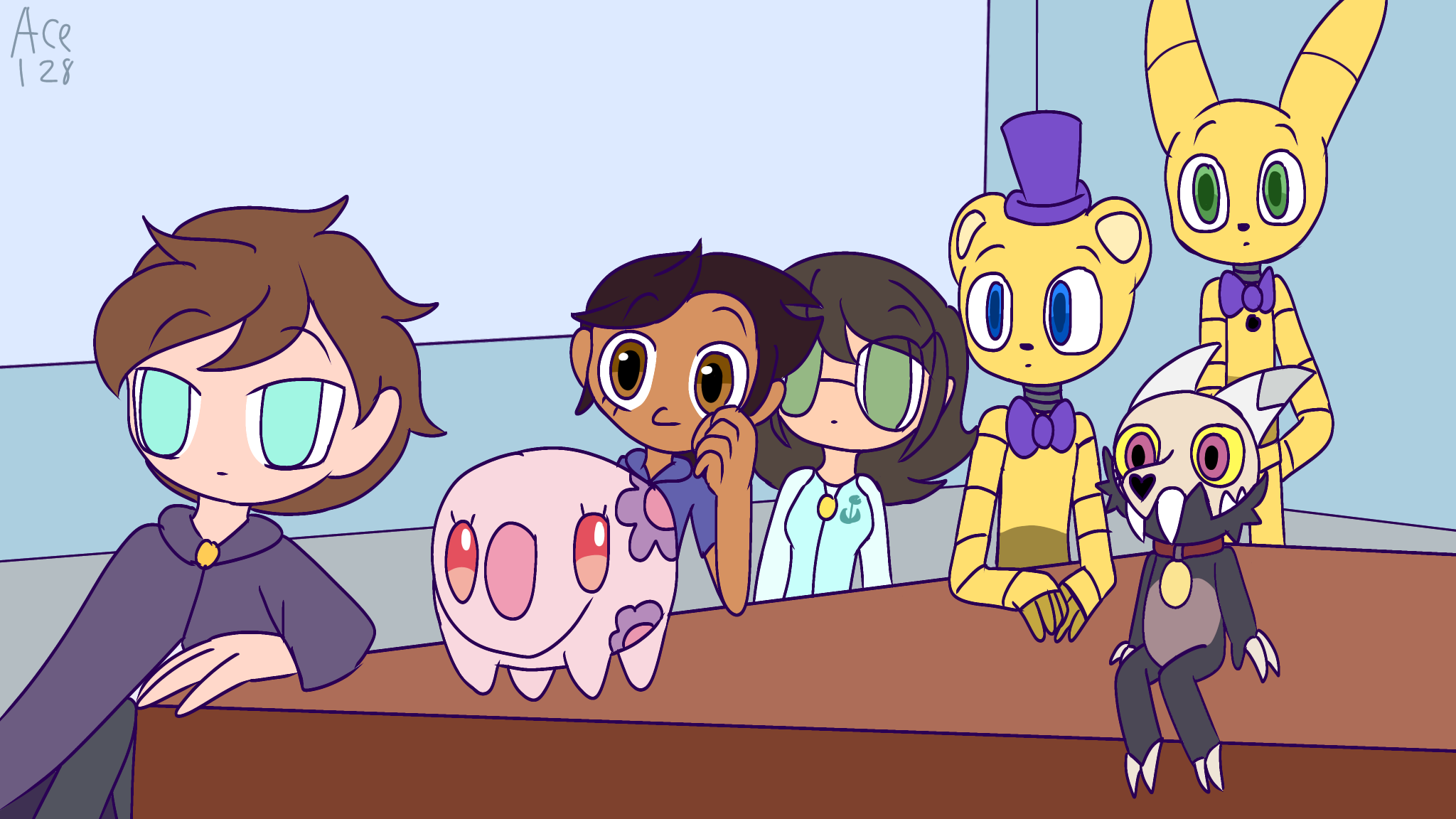 FNaF: 2000s Gijinka Toy Animatronics (FNAF2) by Sweetwolf05 on DeviantArt