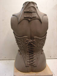 full size corset female torso