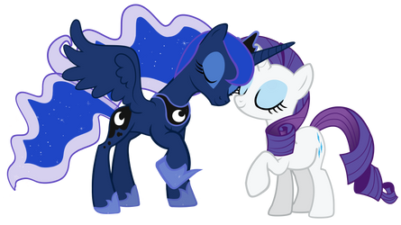 another Rarity and Luna vector