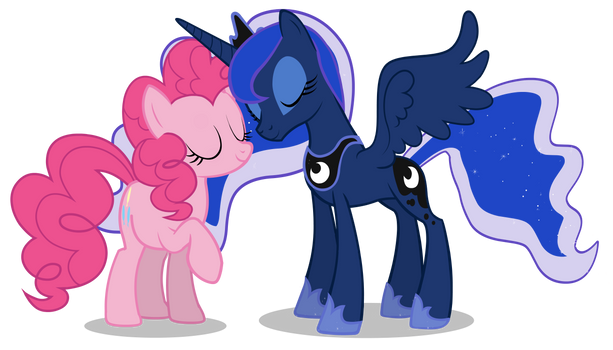 Pinkie and Luna vector