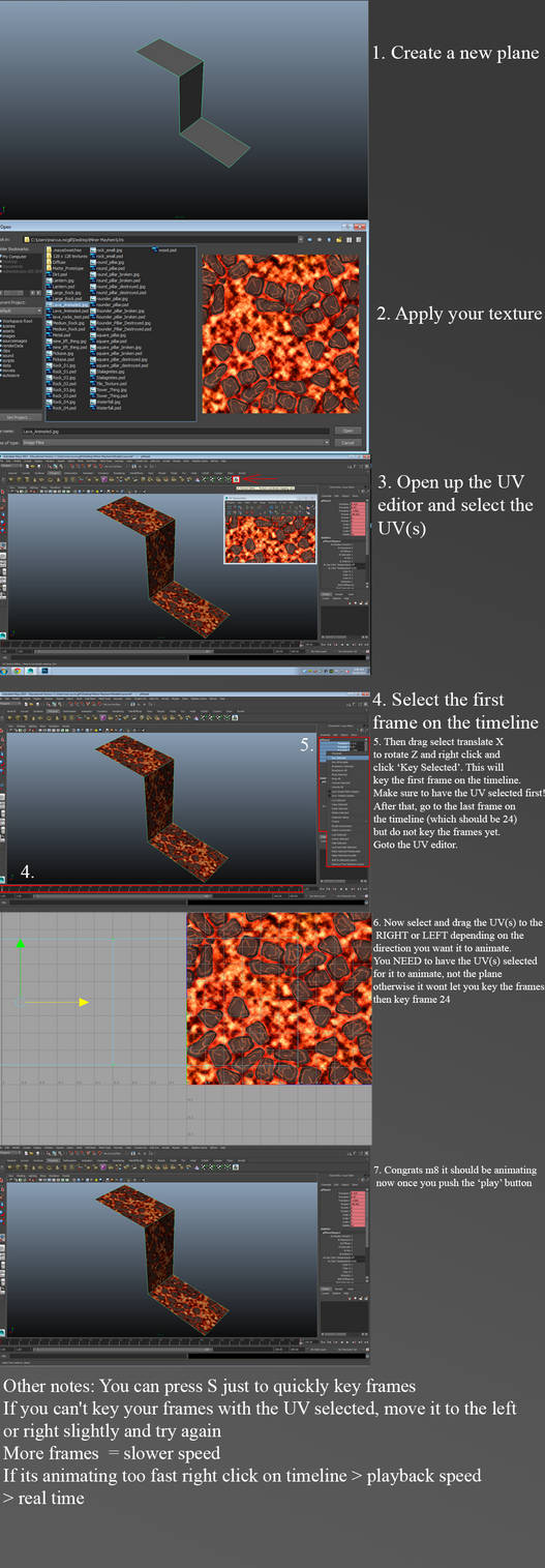 Animated UV Tutorial for Maya by PrettyKitty705 on DeviantArt
