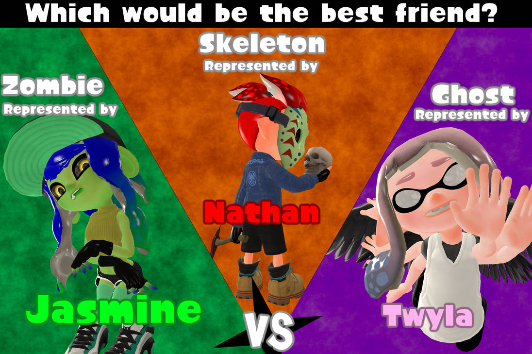 Splatfest! Zombie VS Skeleton VS Ghost! by The1996Hedgehog on DeviantArt