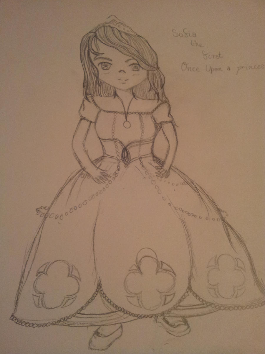 pix Pencil Sofia The First Drawing once upon a princess pencil
