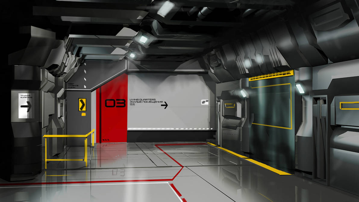 Interior Space Station Concept Art Space Station | The Warbard