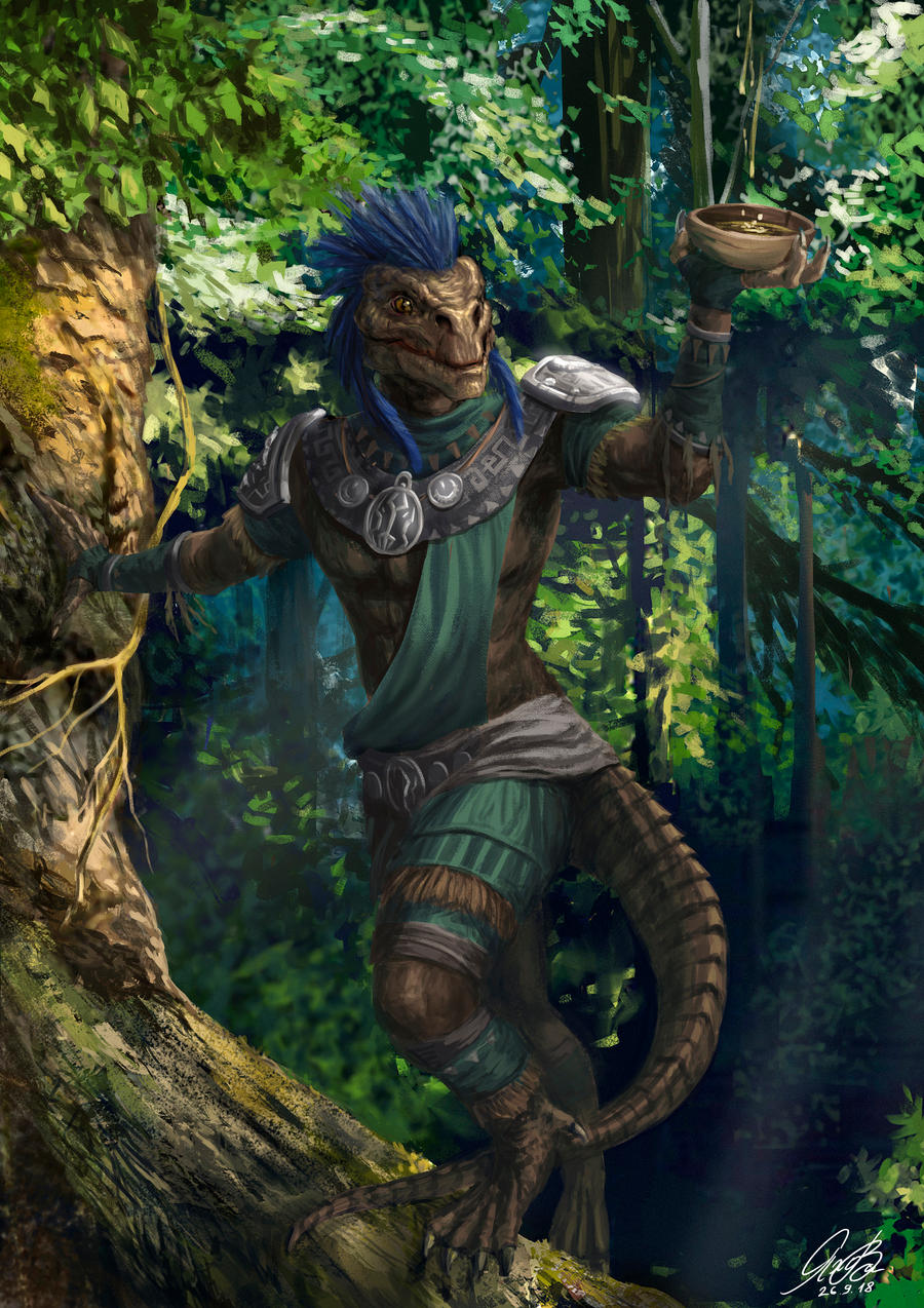 Argonian Ranger Argonian Original Character Commission by Entar0178 on DeviantArt