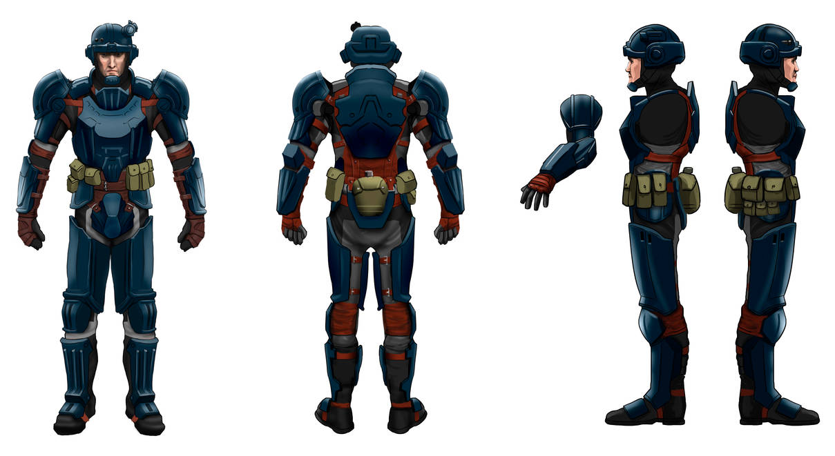 Fallout Armor Reference Sheet Commission by Entar0178 on DeviantArt