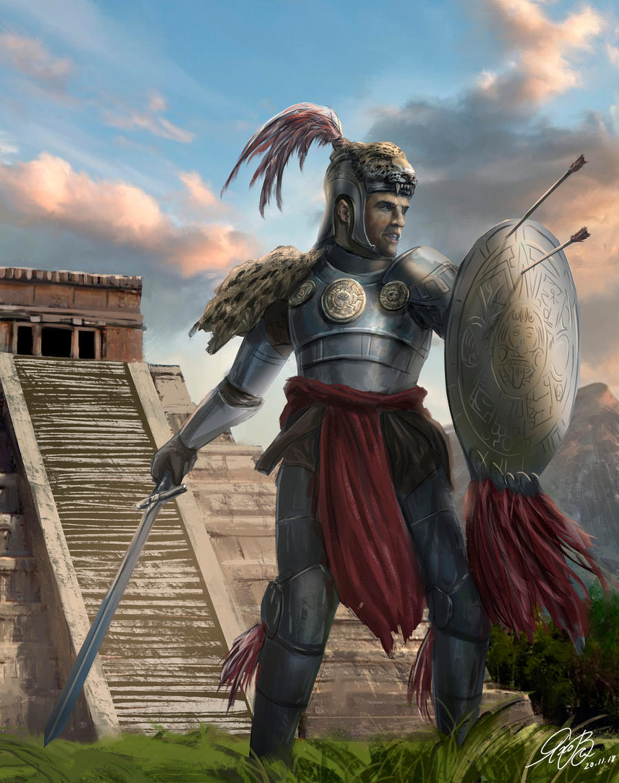 Aztec Warrior Commission by Entar0178 on DeviantArt