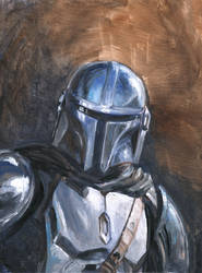 Mandalorian Oil Painting