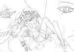 Exor- Emily Shan and Hiwa lines by hashimoto-narumi