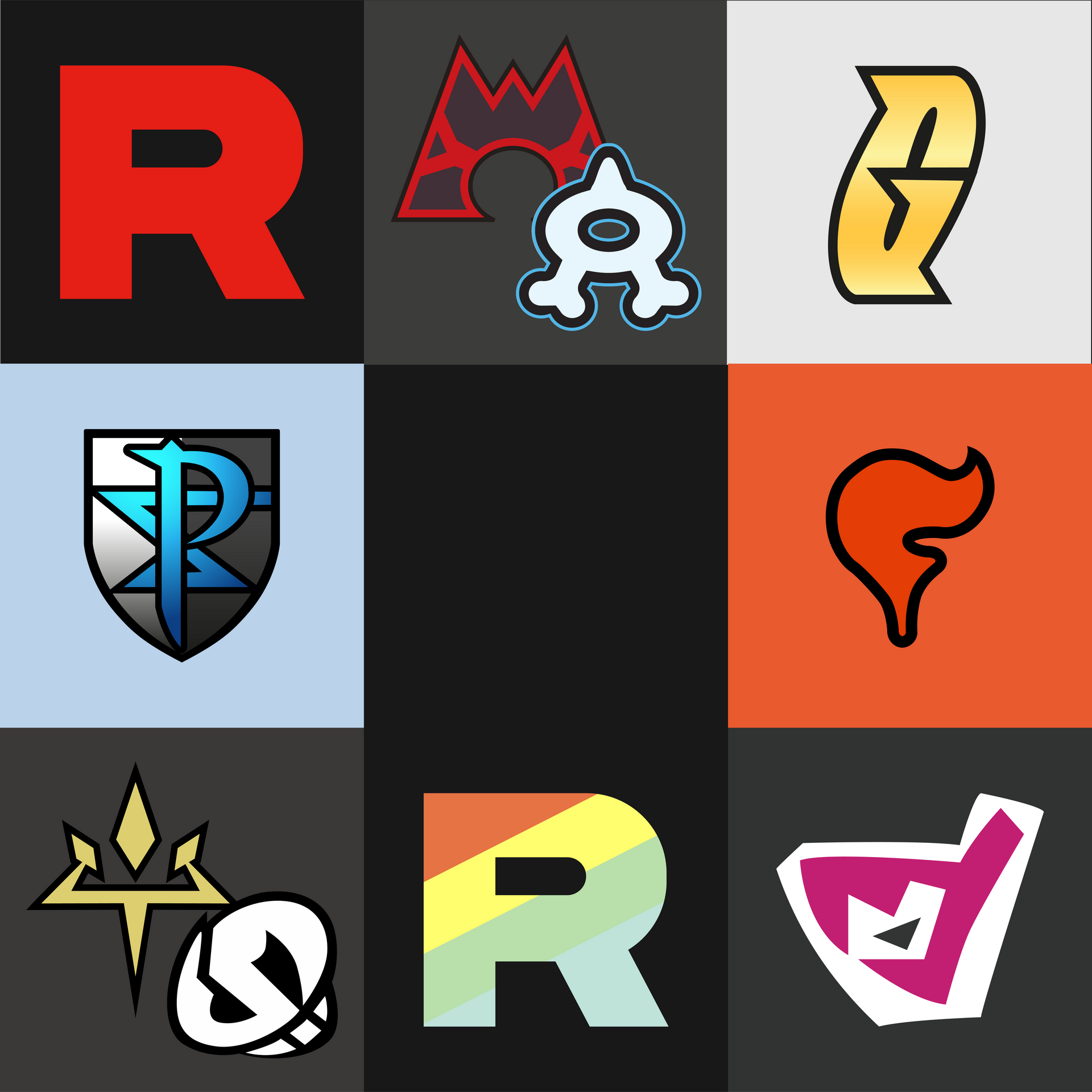 Pokemon Evil Teams Logos By Santithur On Deviantart